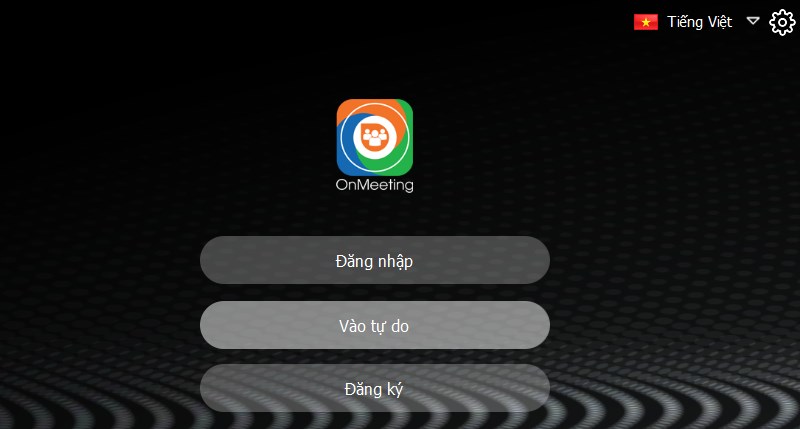 Giao diện ứng dụng OnMeeting
