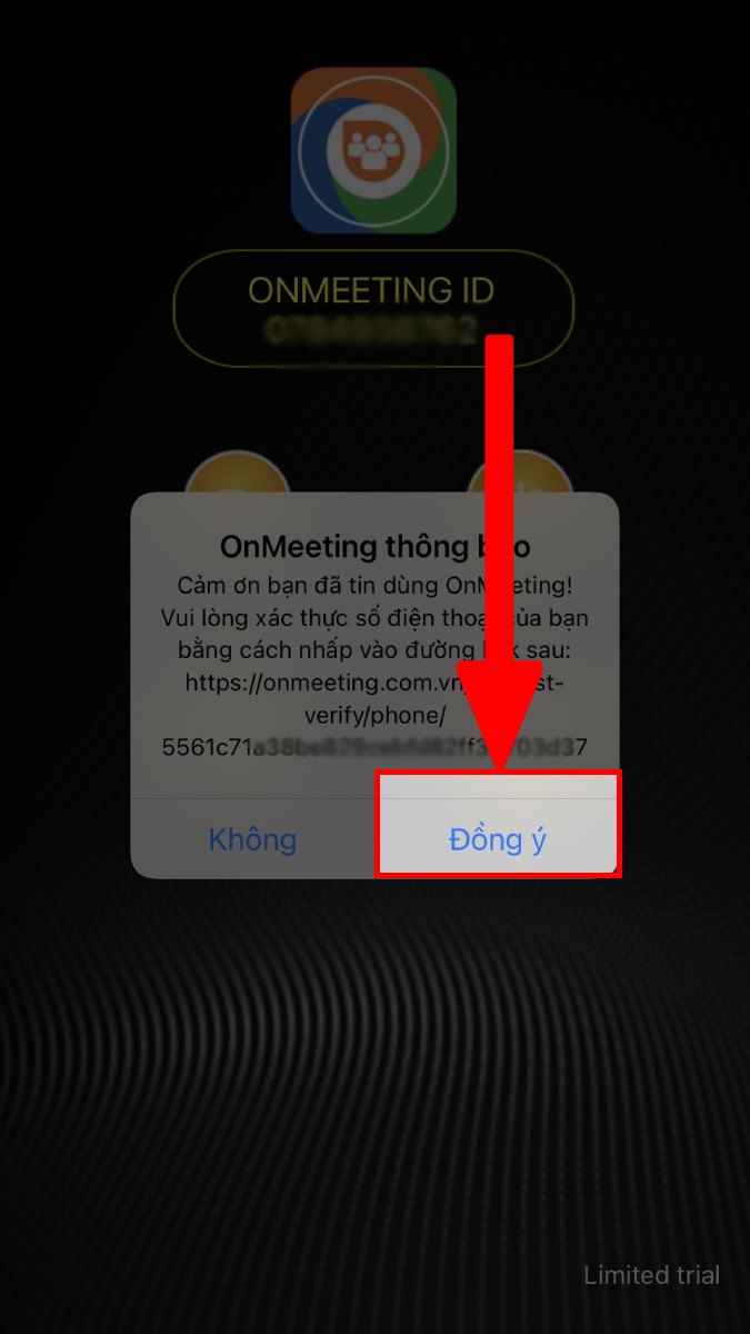 Nhấn Đồng &yacute;
