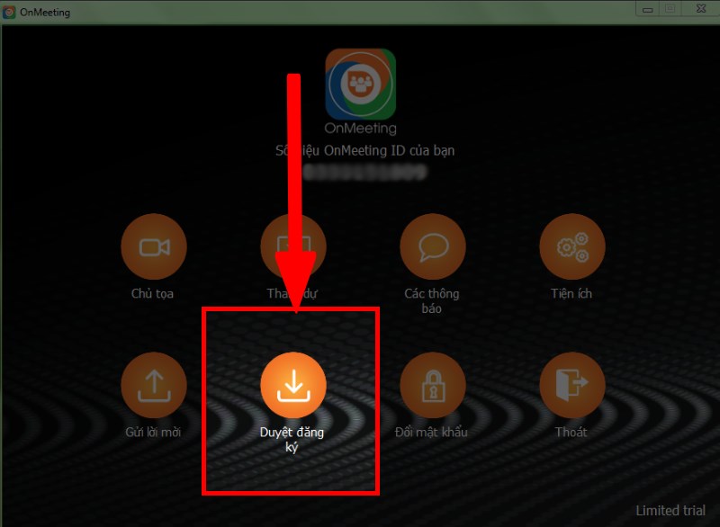 Chọn mục Duyệt đăng k&yacute;