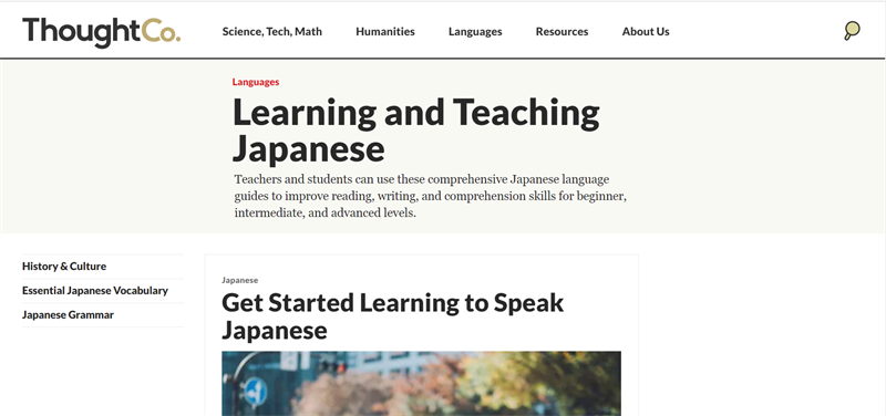 Trang web học tiếng Nhật japanese.about.com