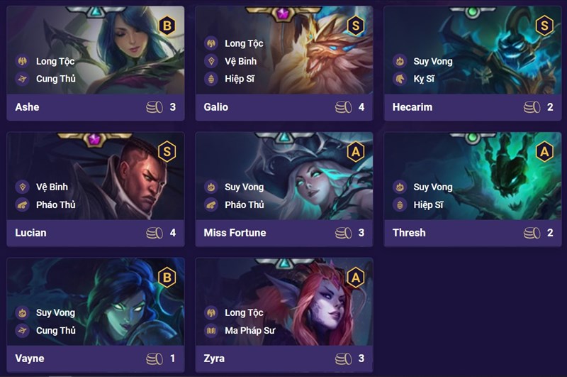 Đội h&igrave;nh Long Tộc Suy Vong DTCL M&ugrave;a 5.5