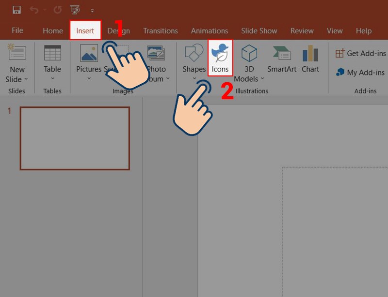 2 cách chèn icon vào Powerpoint đơn giản, nhanh chóng