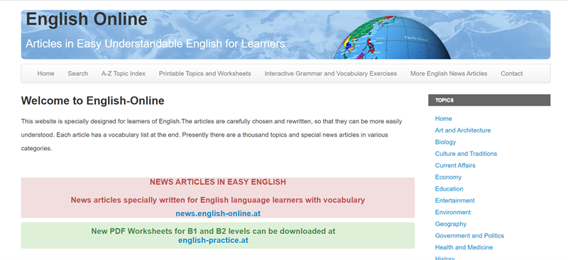 Học từ vựng tiếng Anh online với English Online