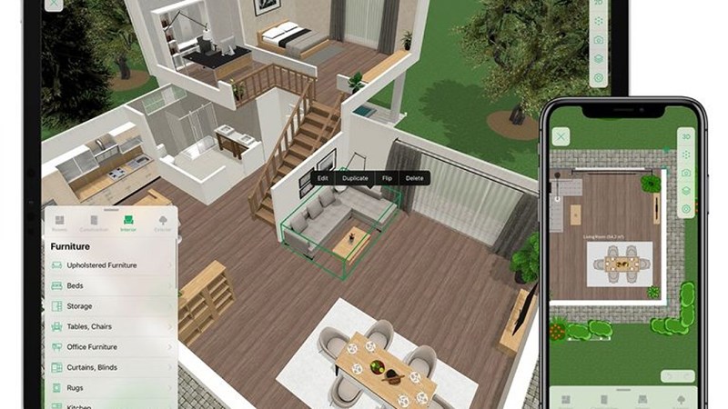 App thiết kế nội thất Planner 5D