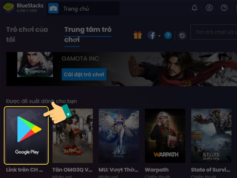 Vào cửa hàng trò chơi