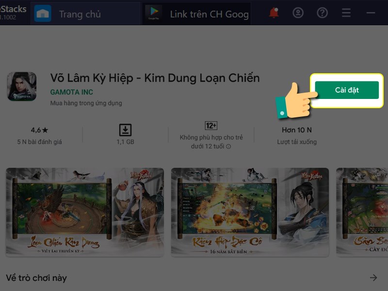 Cài đặt trò chơi