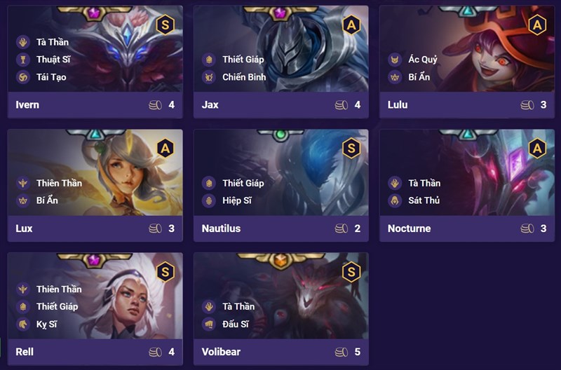Đội hình Thiết Giáp Tà Thần DTCL Mùa 5