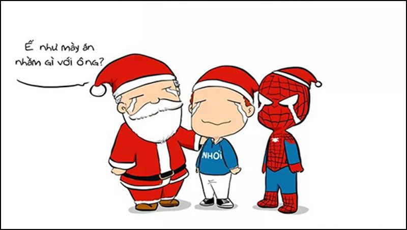 Caption Noel hài hước