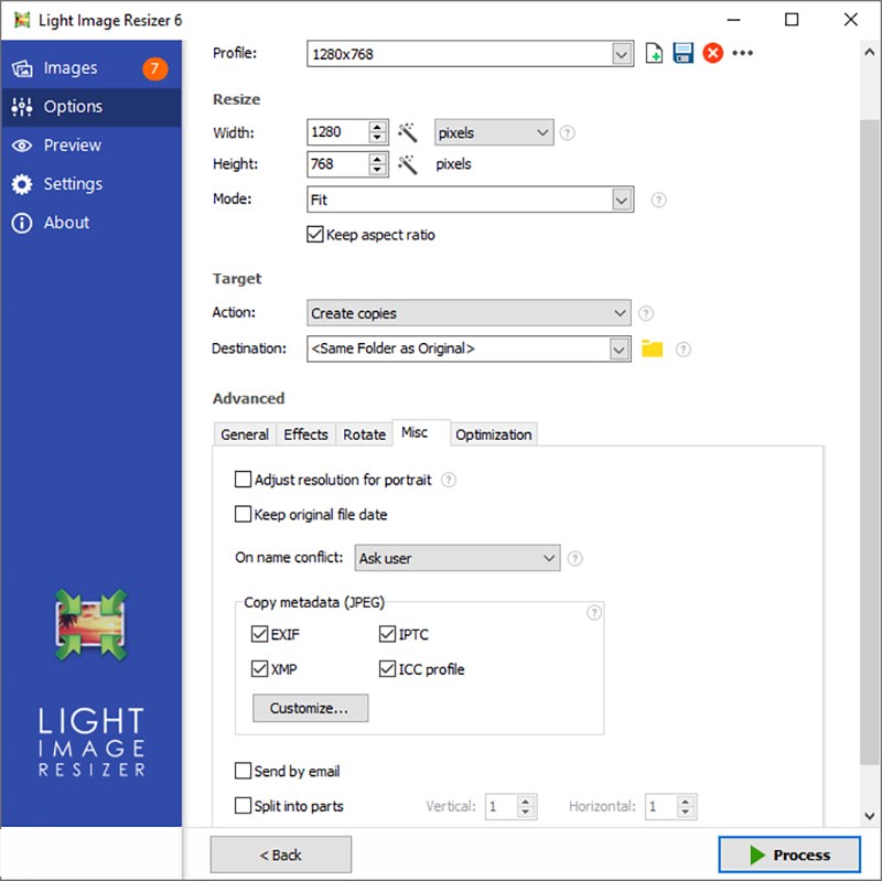 Light Image Resizer