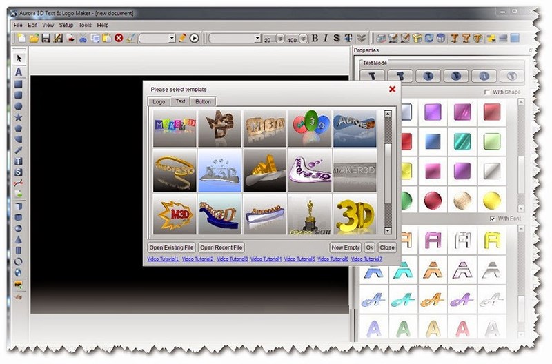 Phần mềm tạo chữ 3D - Aurora 3D Text & Logo Maker
