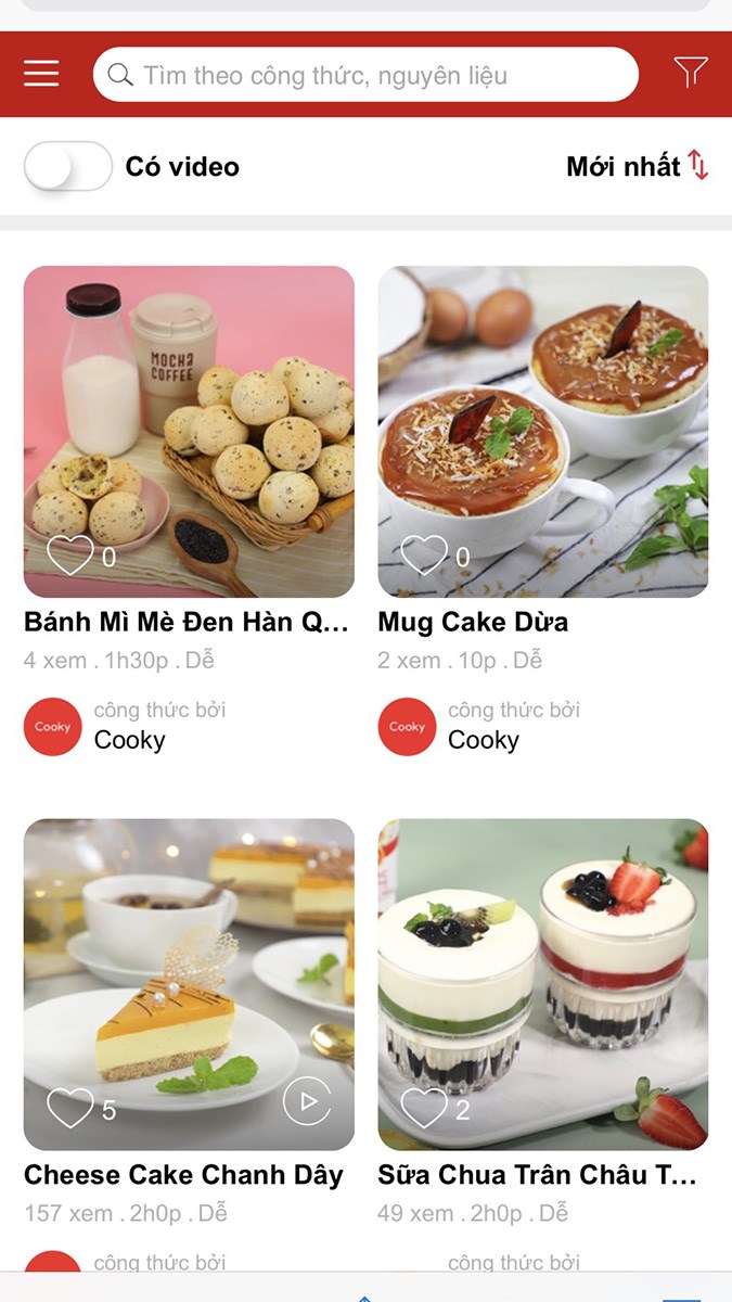 Cooky - Dạy nấu ăn online