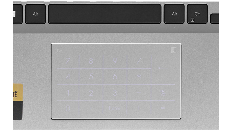 Sở hữu numberpad tiện lợi của nhà Asus