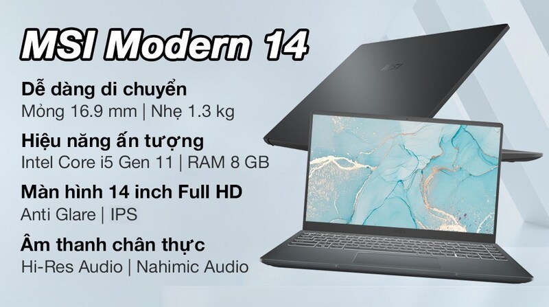 Laptop MSI Modern 14 B11SBU i5 1155G7