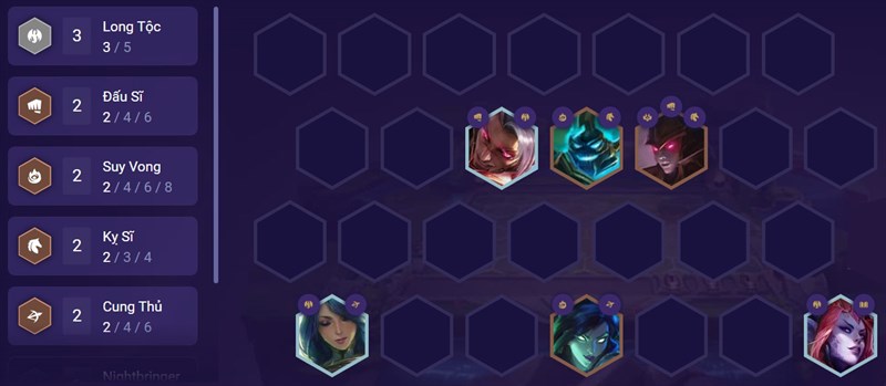 Đội hình giữa trận Đội hình giữa trận