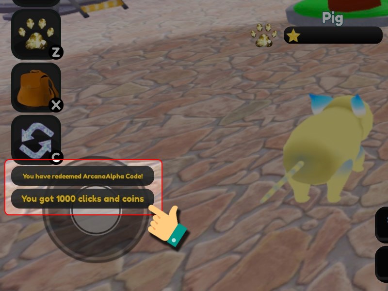 Thông báo bạn nhập code thành công