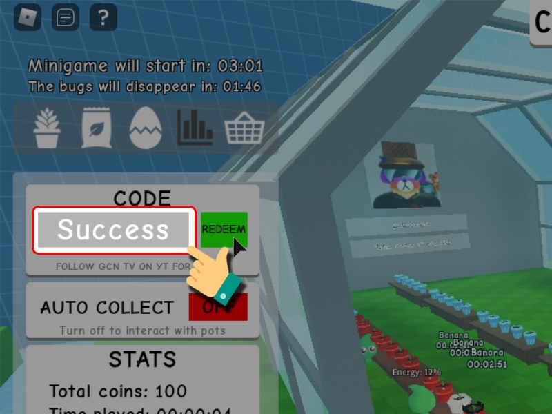 Th&ocirc;ng b&aacute;o nhập code th&agrave;nh c&ocirc;ng