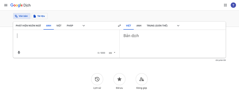 Google dịch văn bản trực tuyến thành giọng nói