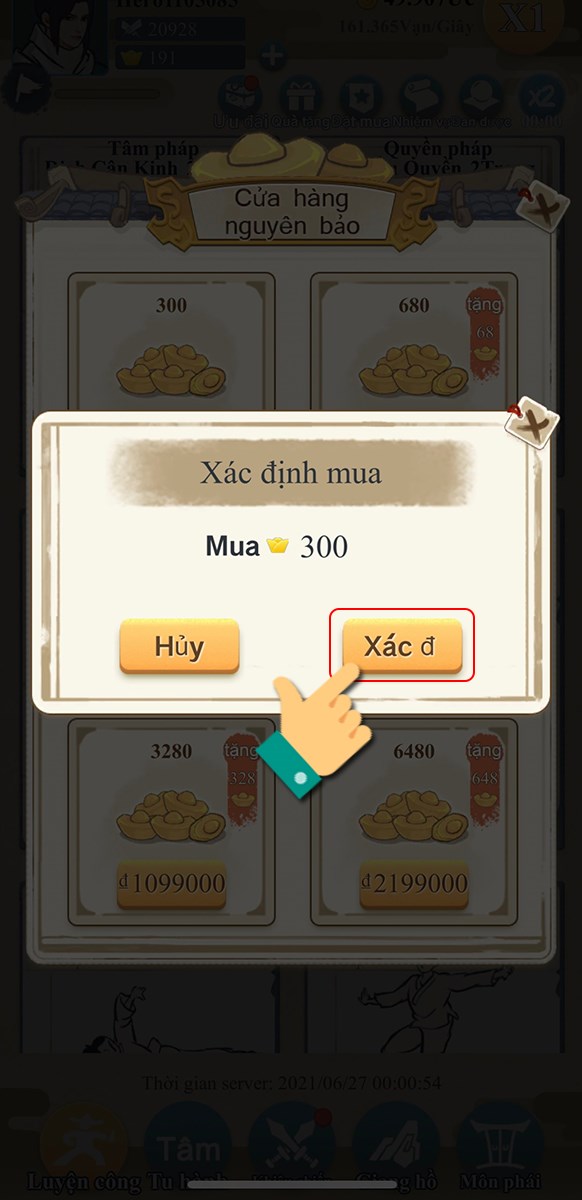 Xác nhận gói Xác nhận gói