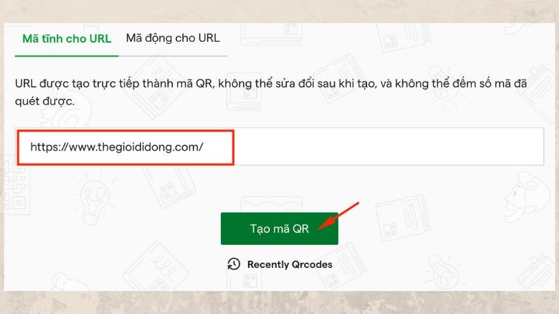 Nhập nội dung v&agrave;o chỗ trống