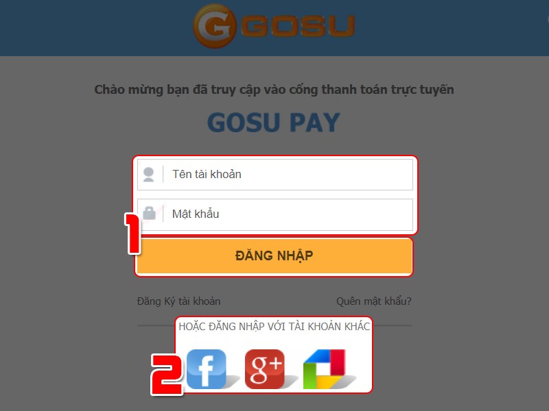 Chọn t&agrave;i khoản đăng nhập