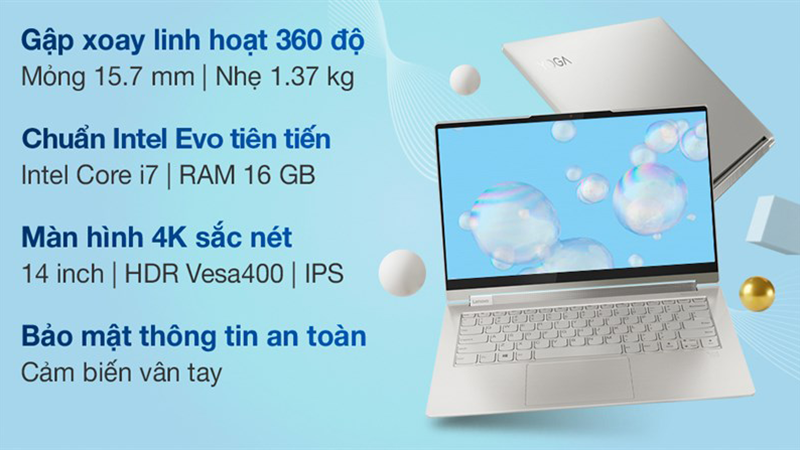 Lenovo Yoga 9 14ITL5 i7/1185G7/16GB/1TB SSD/Touch/Pen/Win10 (82BG006EVN) Lenovo Yoga 9 14ITL5 i7/1185G7/16GB/1TB SSD/Touch/Pen/Win10 (82BG006EVN)