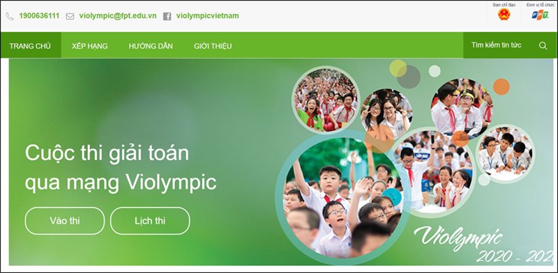 Học toán trực tuyến với Violympic.