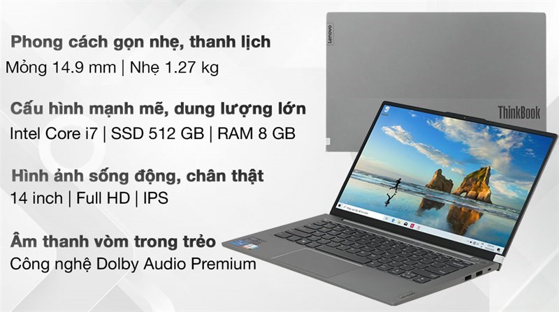 Lenovo ThinkBook 14s G2 ITL i7 1165G7/8GB/512GB/Win10 (20VA000MVN) 