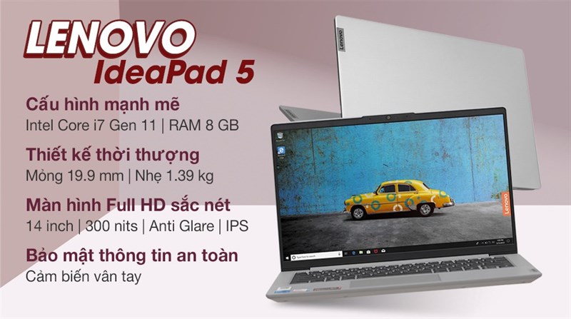 Lenovo IdeaPad 5 14ITL05 i7 1165G7/8GB/512GB/Win10 (82FE00KNVN)