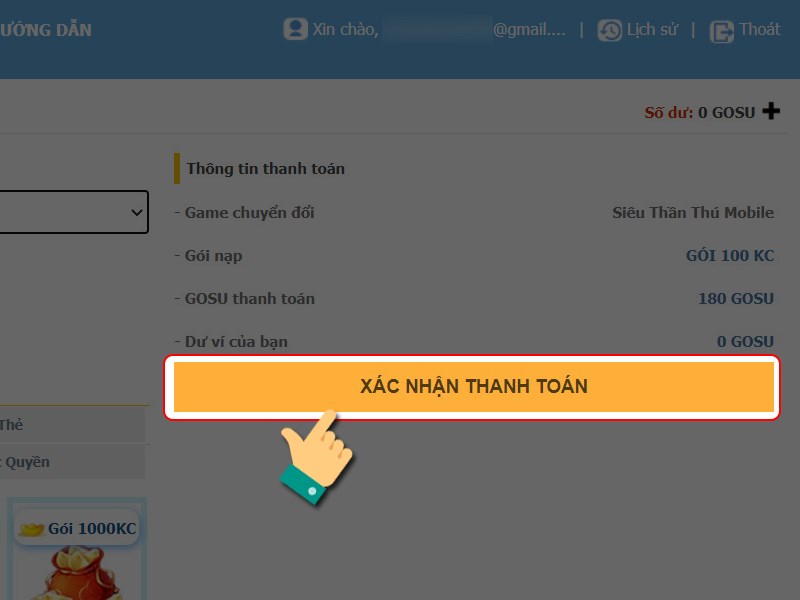 X&aacute;c nhận thanh to&aacute;n