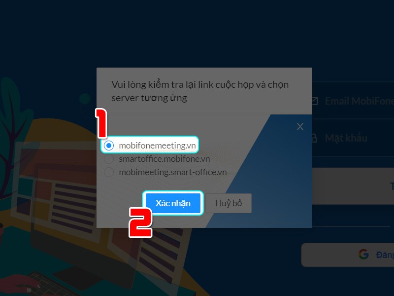 Chọn t&agrave;i khoản