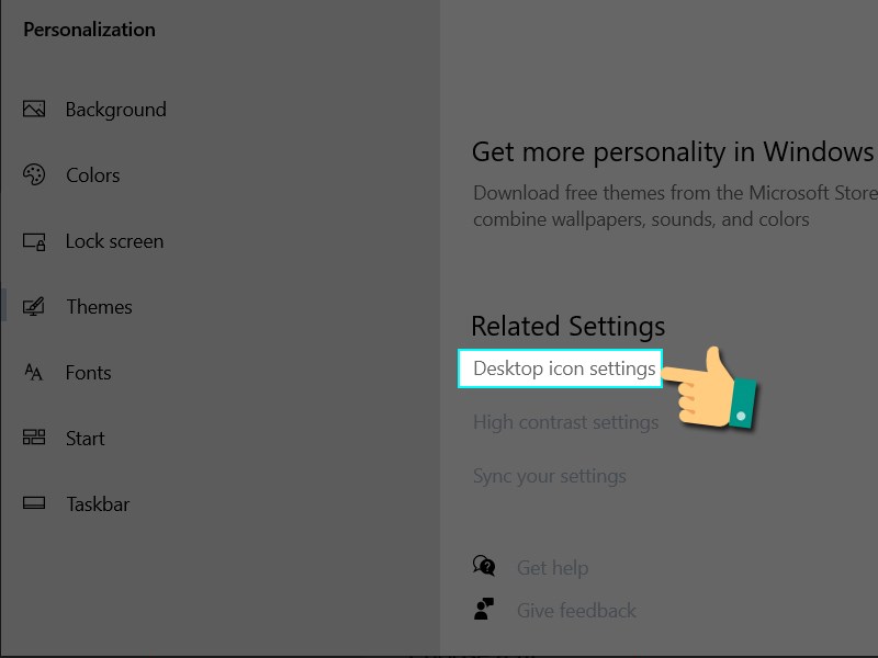 Thiết lập icon ngo&agrave;i m&agrave;n h&igrave;nh
