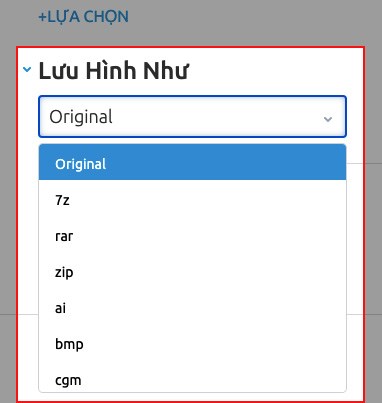 Sau khi đã xoay ảnh xong, chọn Lưu Hình Như và lựa chọn định dạng ảnh mà bạn muốn lưu