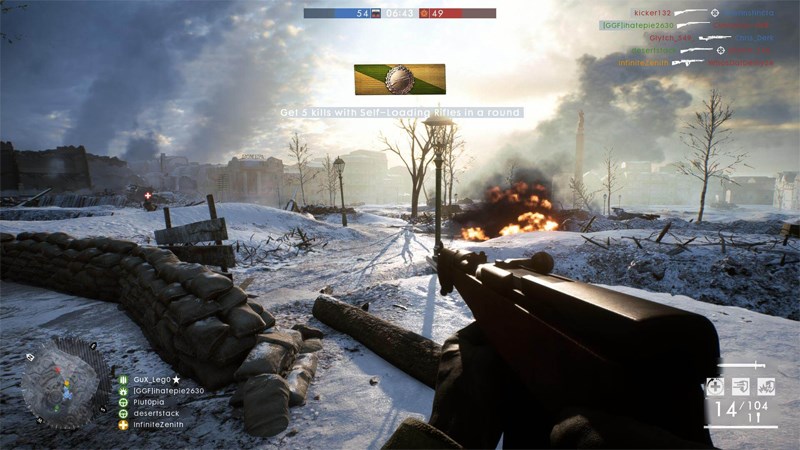 Battlefield 1 được nhiều người chơi đánh giá là siêu phẩm của dòng game bắn súng góc nhìn thứ nhất