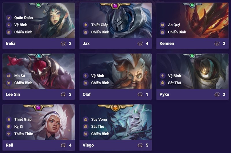 Đội H&igrave;nh Vệ Binh Chiến Binh DTCL M&ugrave;a 5