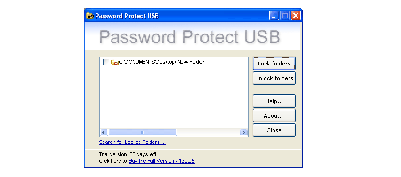 Password Protect USB