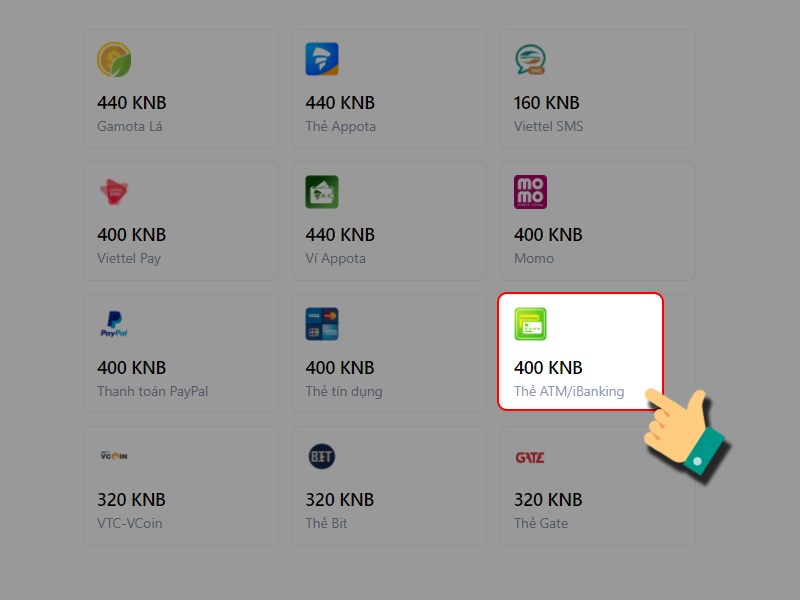 Thanh to&aacute;n bằng thẻ ATM