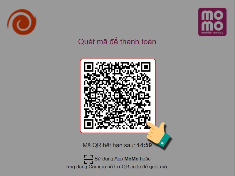 Quét mã QR để thanh toán