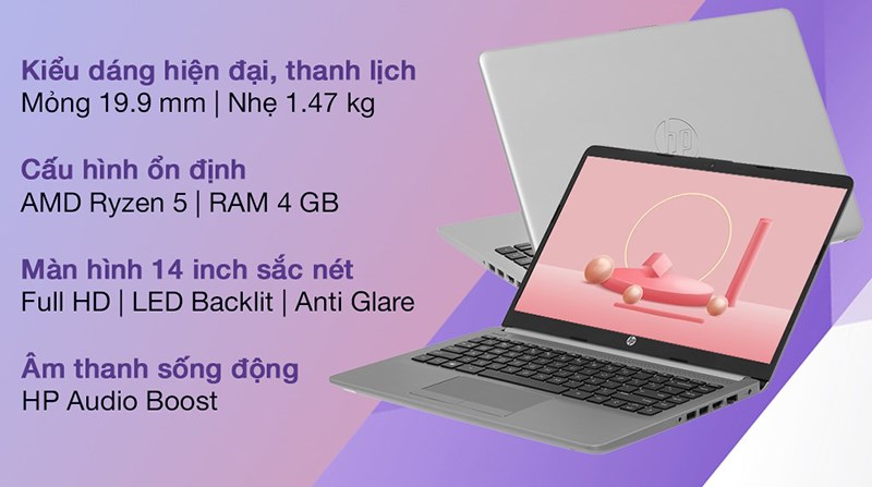 Laptop HP 245 G8 R5 5500U/4GB/256GB/Win10