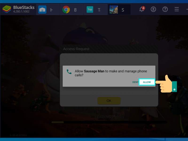 Cho ph&eacute;p truy cập