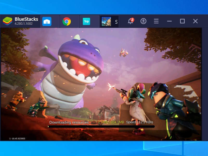 Qu&aacute; tr&igrave;nh tải bắt đầu