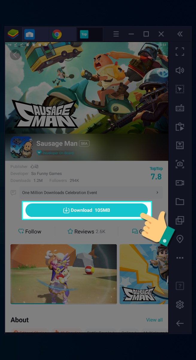 Nhấn v&agrave;o Download