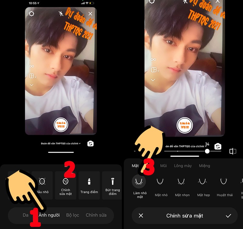 L&agrave;m nhỏ mặt