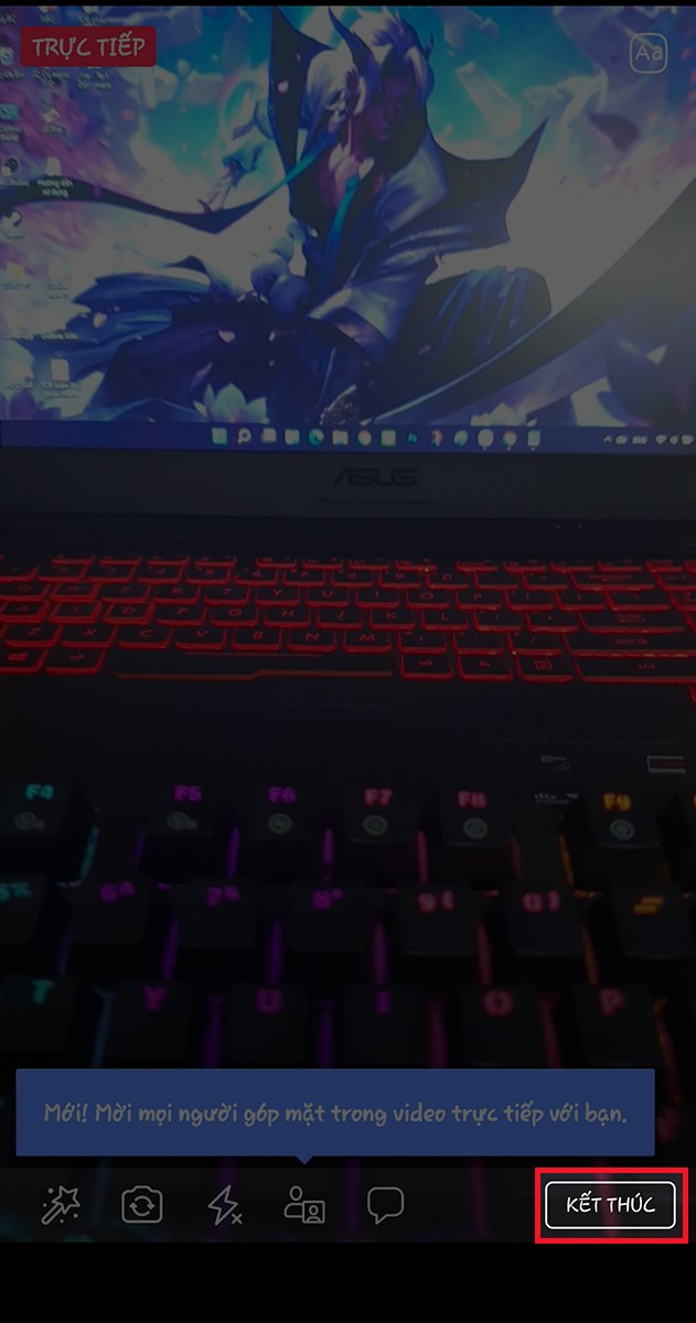  ấn n&uacute;t Kết th&uacute;c để ho&agrave;n tất