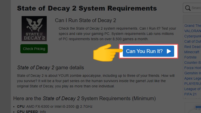  Chọn Can You Run It