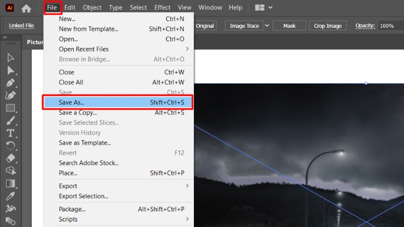 1 Lưu file ảnh thiết kế vào thư mục Picture