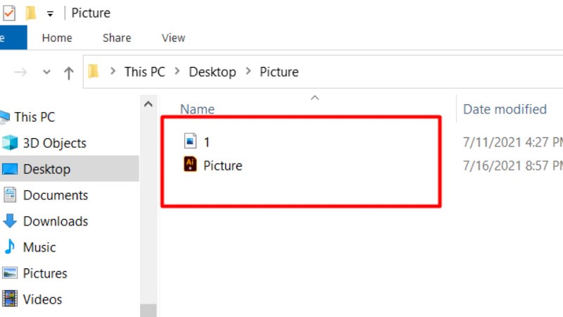 1 Ảnh gốc và file thiết kế đã nằm trong thư mục Picture