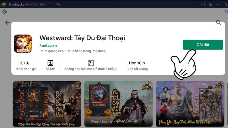 Bấm C&agrave;i đặt