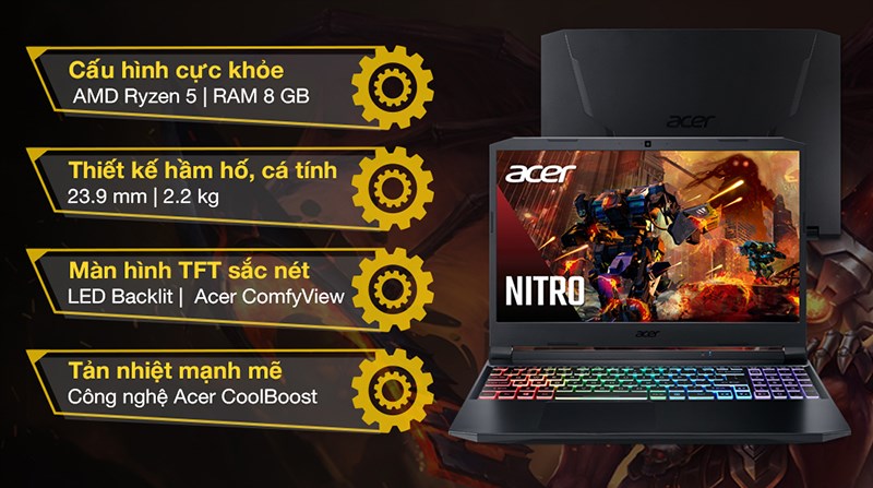 Acer Nitro 5 AN515 45 R3SM R5