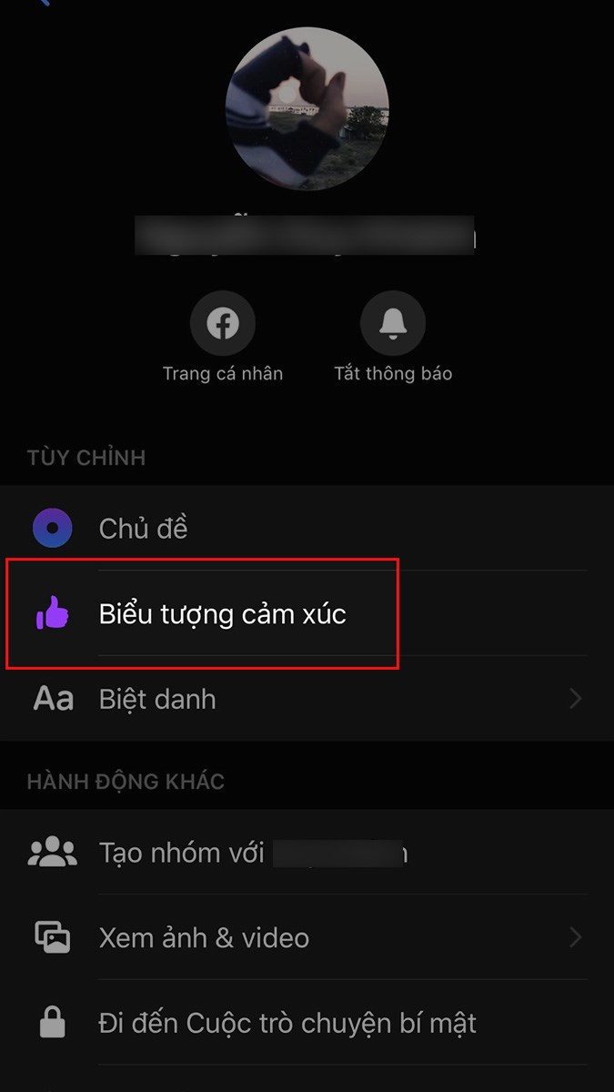 Chọn Biểu tượng cảm x&uacute;c