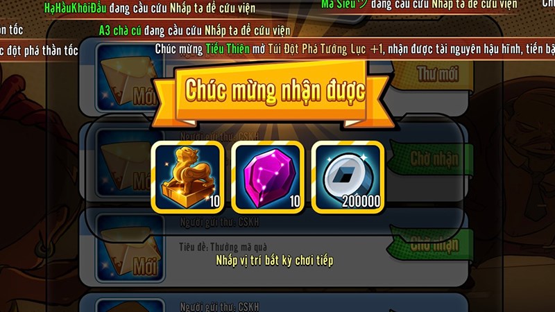 Nhận qu&agrave; th&agrave;nh c&ocirc;ng.